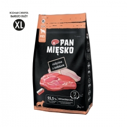 Pan Mięsko cielęcina z indykiem - granulat XL 3kg